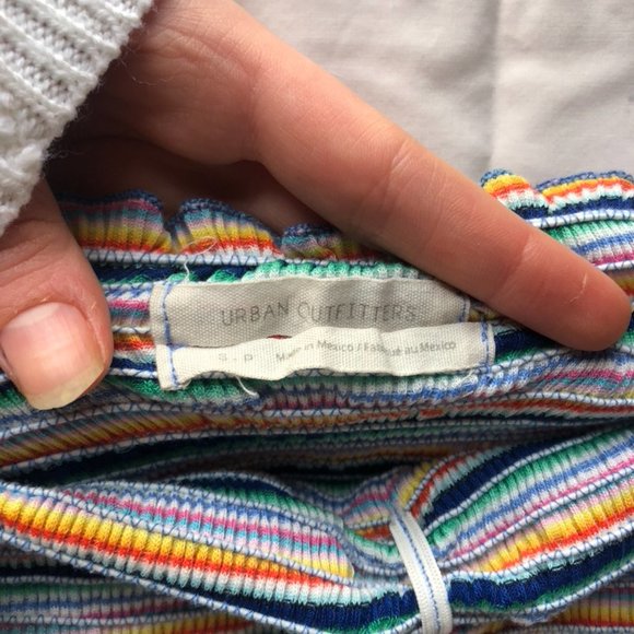 Urban Outfitters Rainbow Cropped Tube Top - Picture 5 of 5